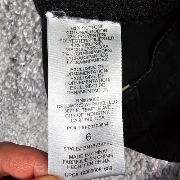 Democracy Women’s 6 Black Ab Technology Skinny Jeans Stretch Denim Classic - Picture 4 of 13